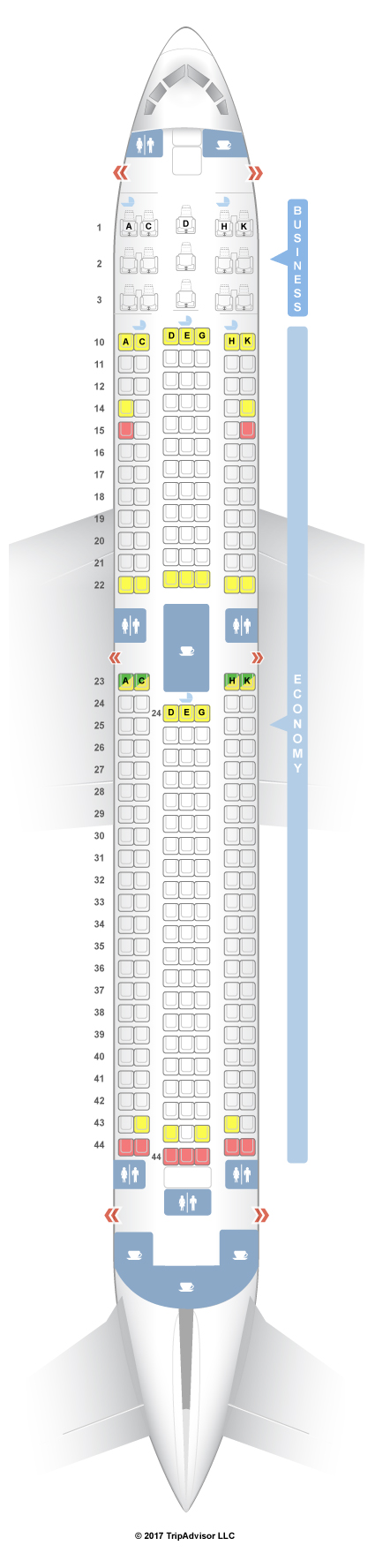 Aircraft 763 Seating Chart