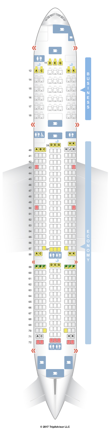 772 Aircraft Seating Chart
