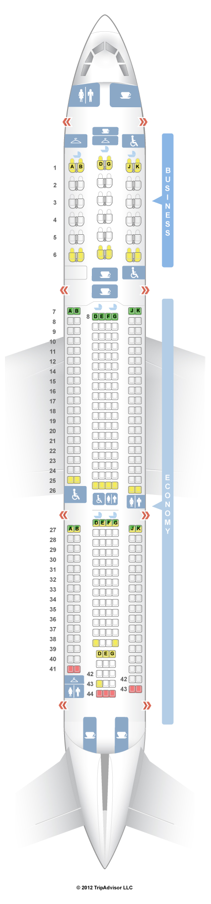 Airbus A330 302 Seating Chart
