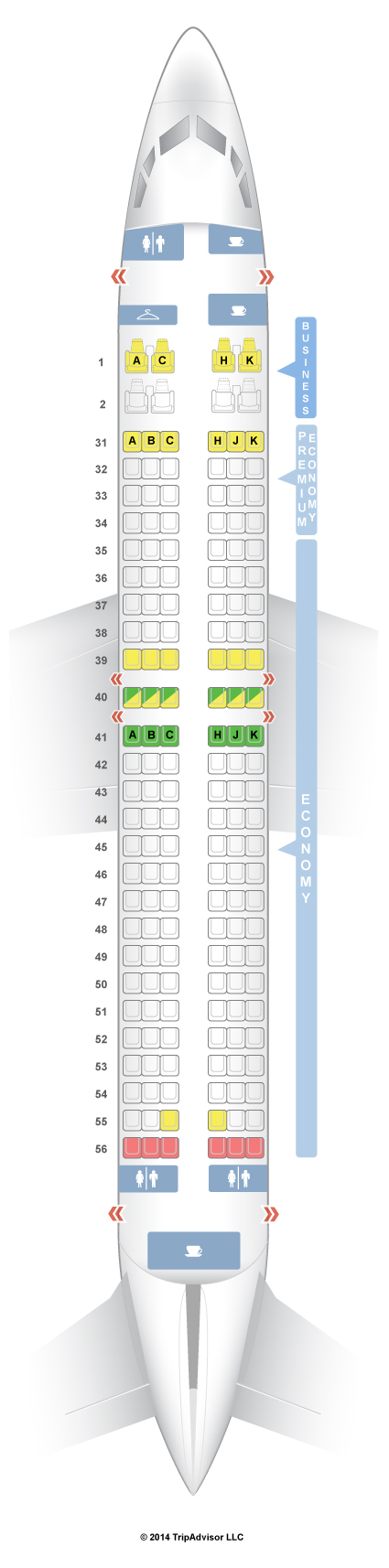 Boeing 737 800 Southwest Seating Chart