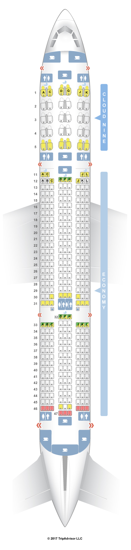 Ethiopian Airlines Flight 503 Seating Chart