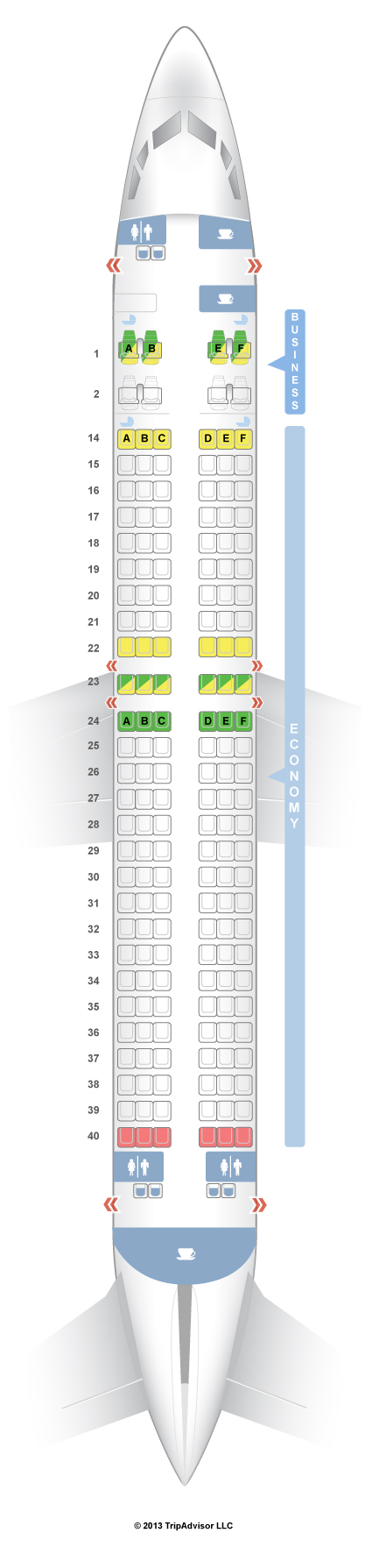 Fiji Airways Seating Chart
