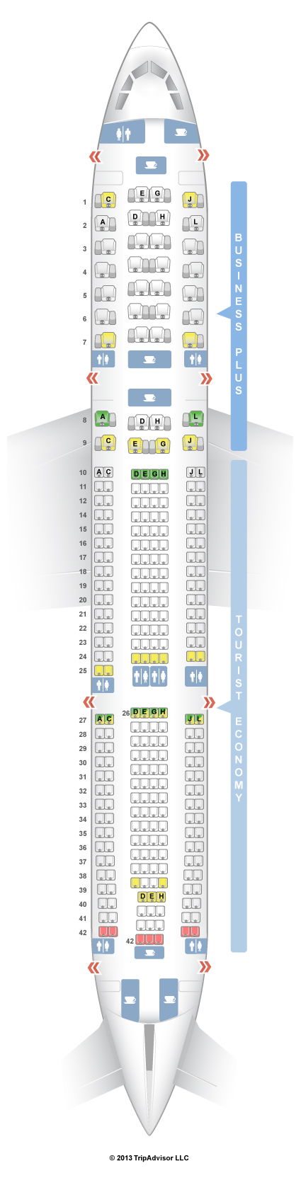 Iberia Airlines Seating Chart