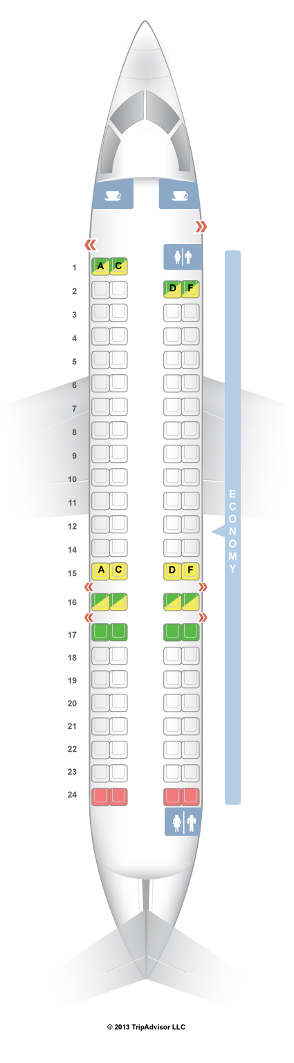 Canadair Regional Jet 900 Seating Chart