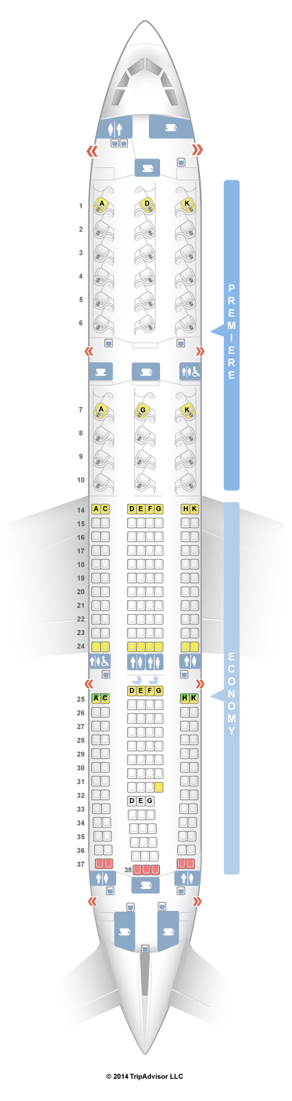 Jet Airways Flight Seating Chart