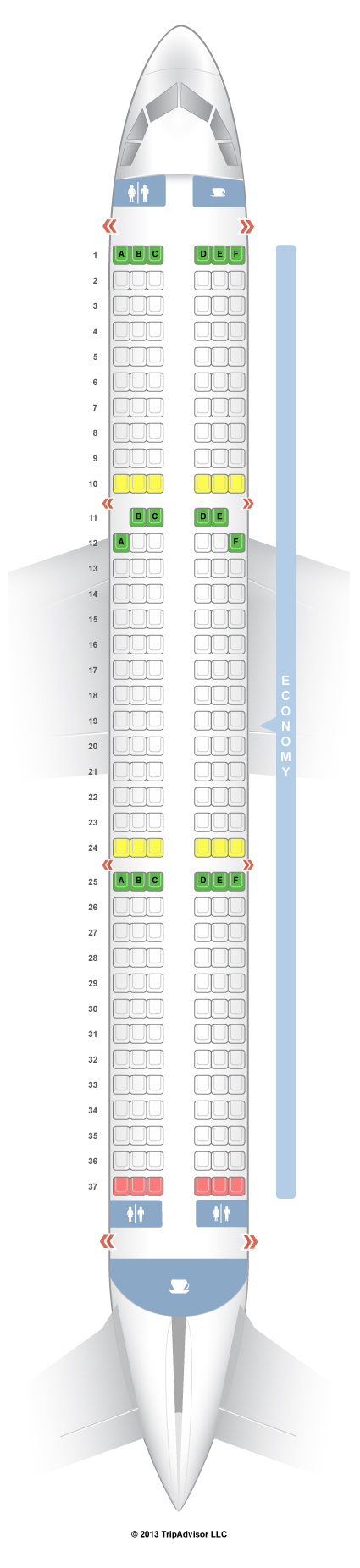 Us Airways Airbus A321 Seating Chart