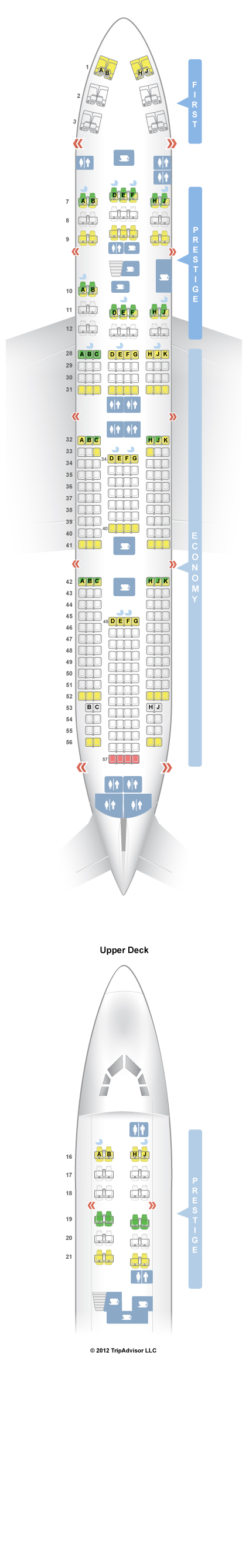 Airbus A380 Seating Chart Korean Air