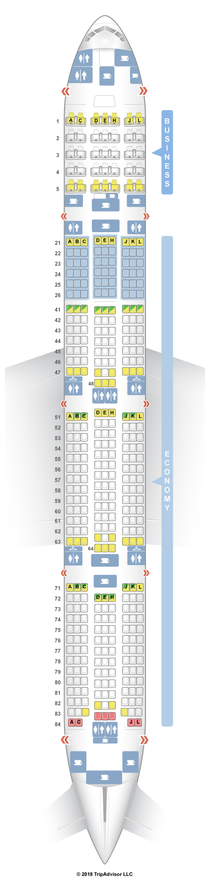 Boeing 777 300er Range Chart
