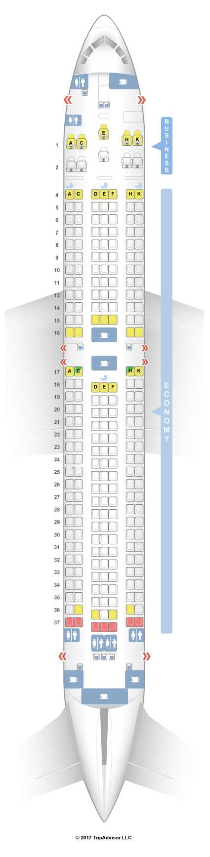 Royal Air Maroc Boeing 767 300 Seating Chart