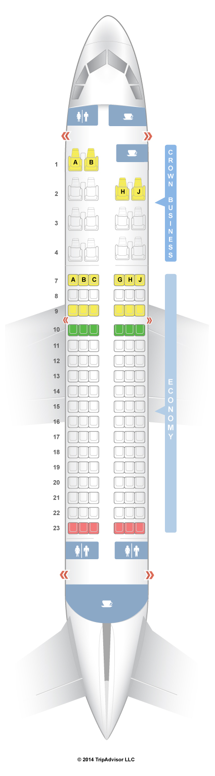 A319 Seating Chart