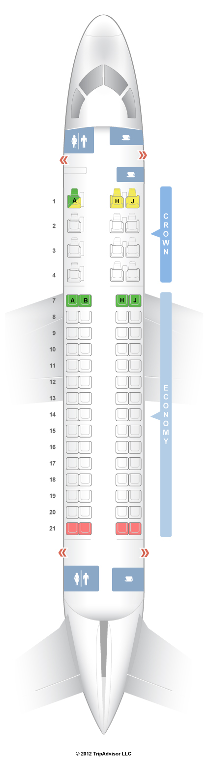 Seating Chart For Embraer 175