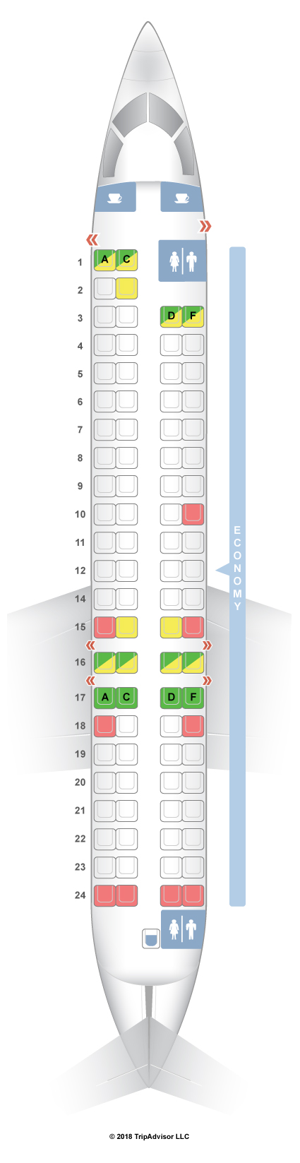 Crj900 Aircraft Seating Chart