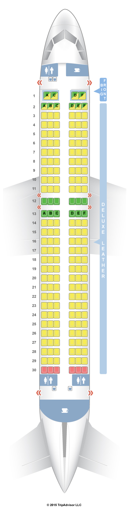 A320 Plane Seating Chart