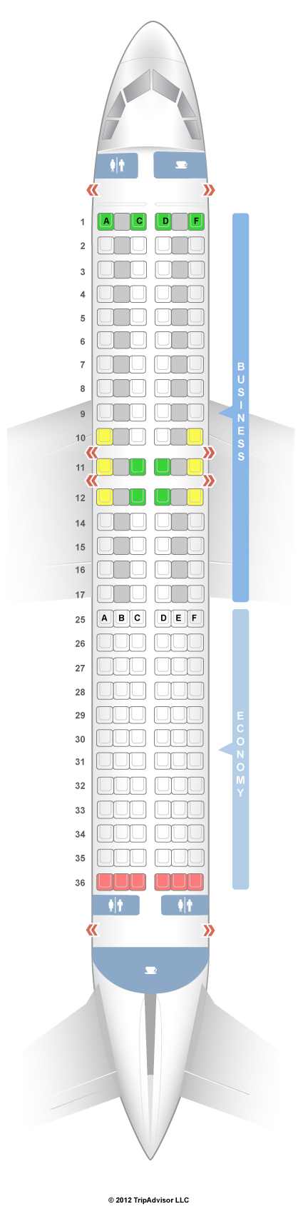 Air Canada Flight 1831 Seating Chart