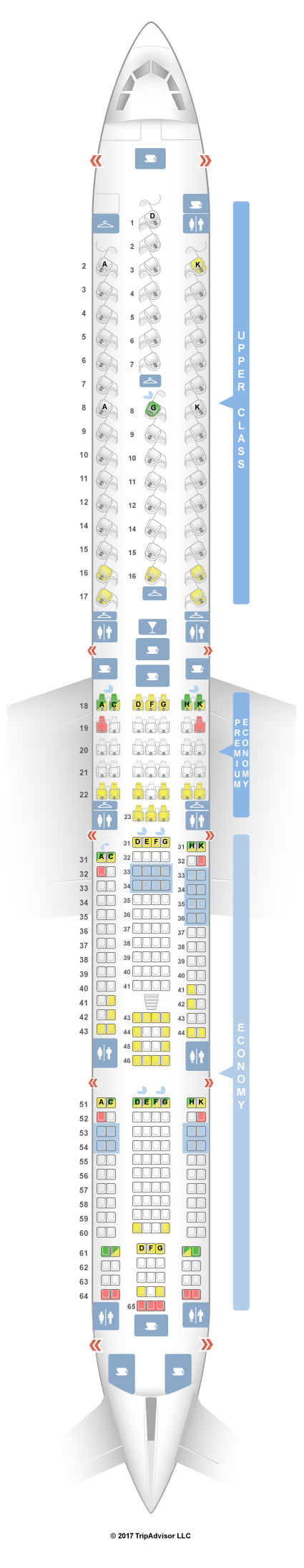 Delta 4365 Seating Chart