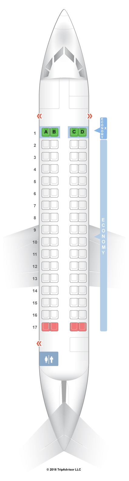 Atr Turboprop Seating Chart