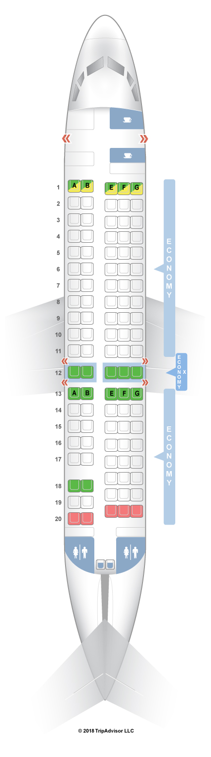 Fokker 100 Seating Chart