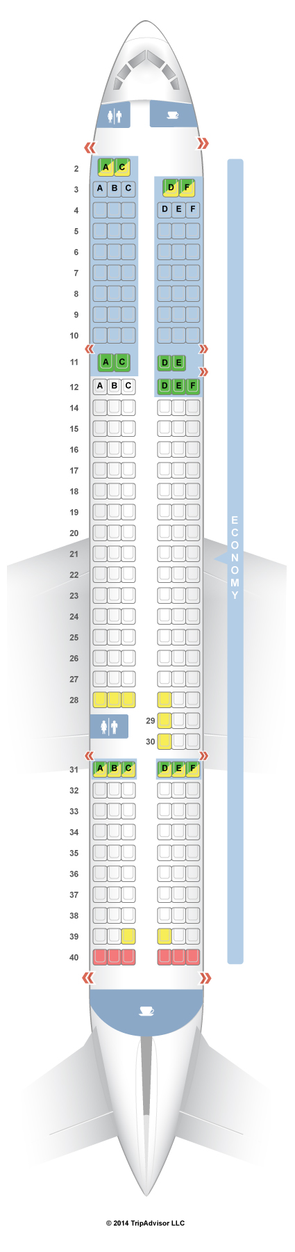 SeatGuru Seat Map Allegiant