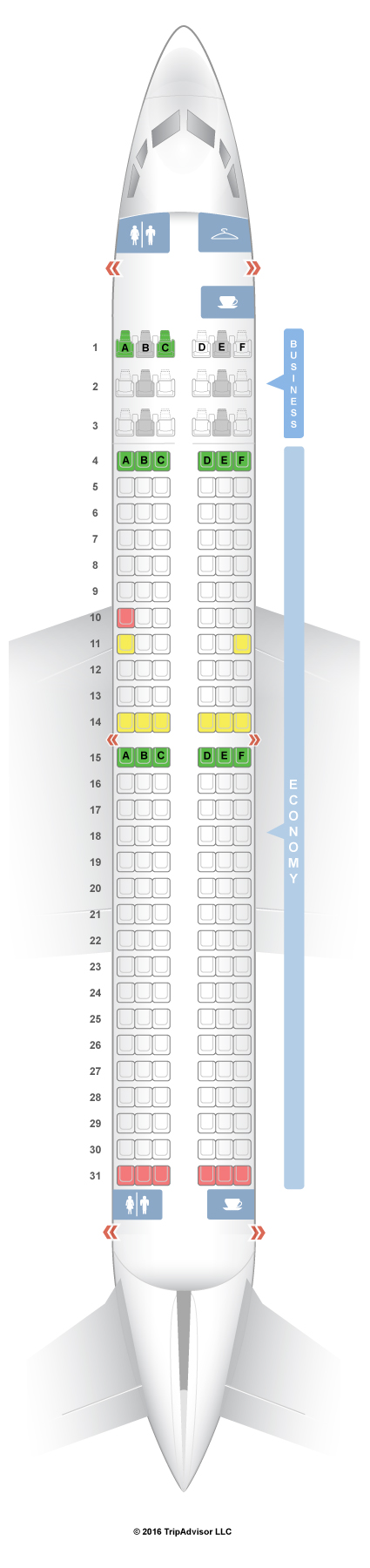 Boeing 737 800 Plan Cabine