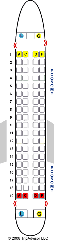 Embraer rg170 схема салона