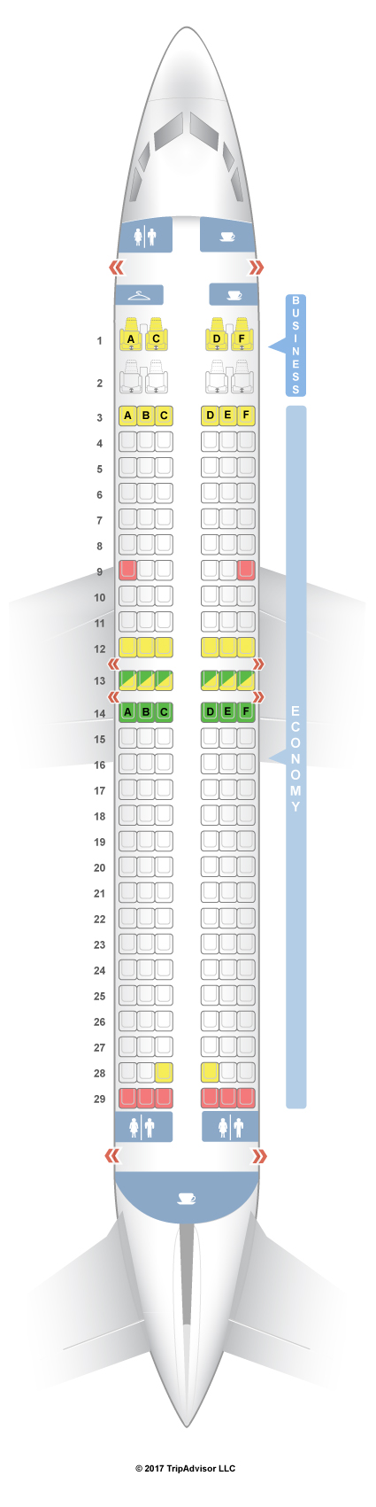 Boeing 737 300 Seating Chart United - Bios Pics