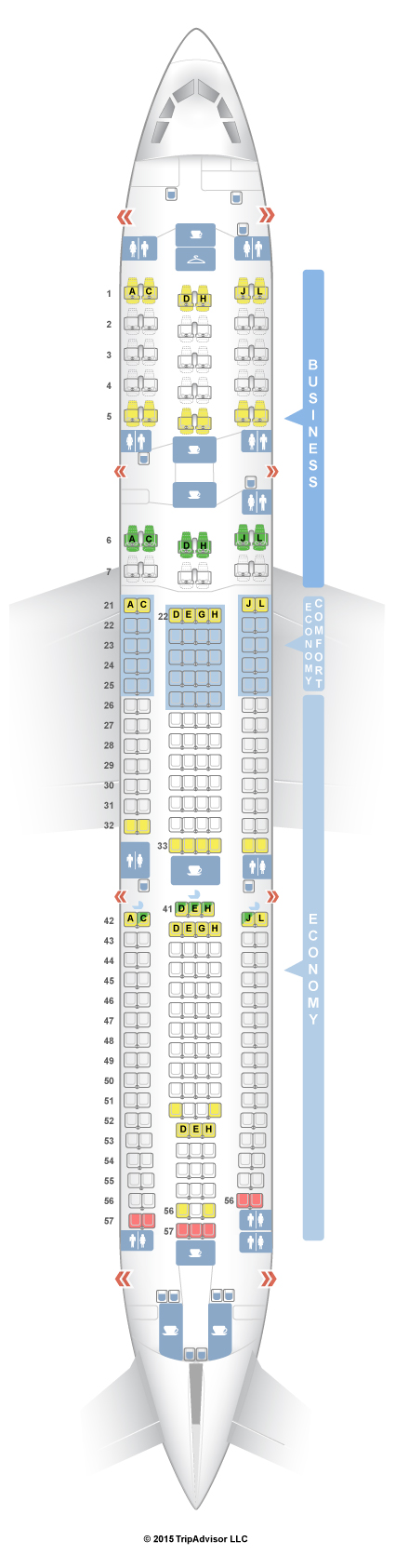 Finnair Airbus A320 Seating Plan