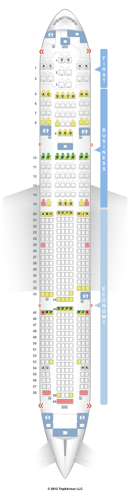 Boeing 777-200/300 Seating Chart