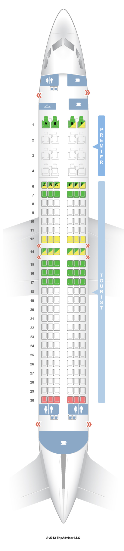 SeatGuru Seat Map Aeromexico