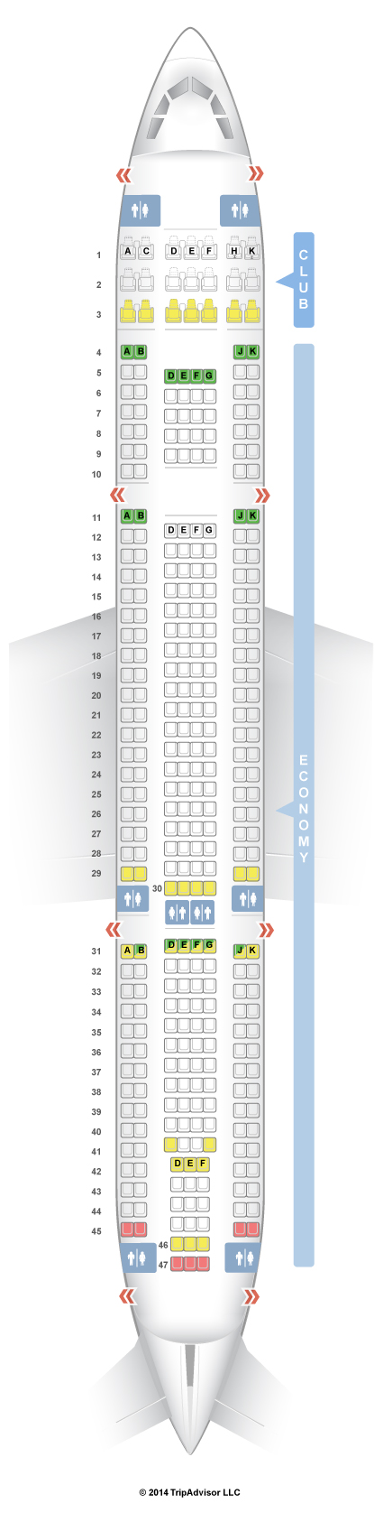 SeatGuru Seat Map Air Transat