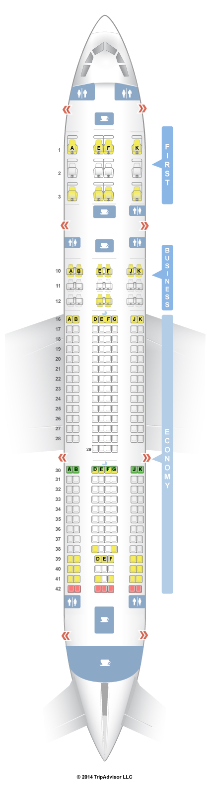 Seatguru Seat Map Qatar Airways 