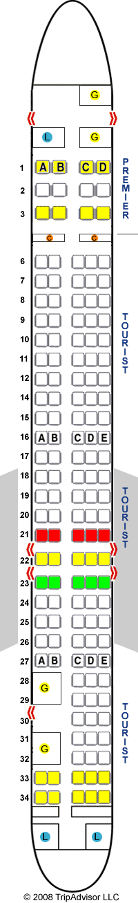 SeatGuru Seat Map Aeromexico