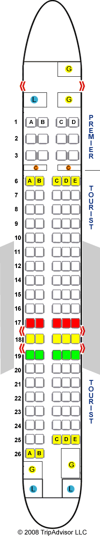 SeatGuru Seat Map Aeromexico