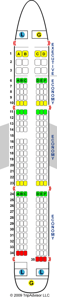 SeatGuru Seat Map