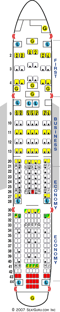 American Airlines 777 Seating Map