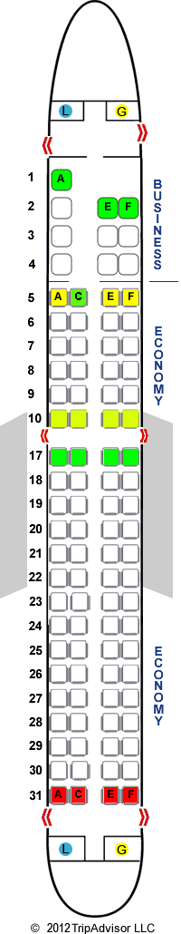 SeatGuru Seat Map Copa Airlines