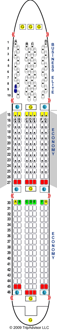 Delta Boeing 767 400 Seat Map