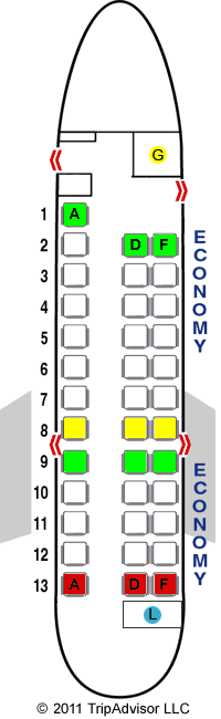 frontier airlines seating chart f