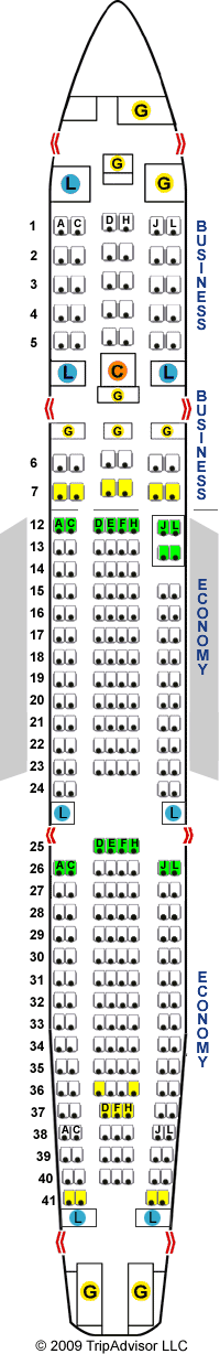 SeatGuru Seat Map