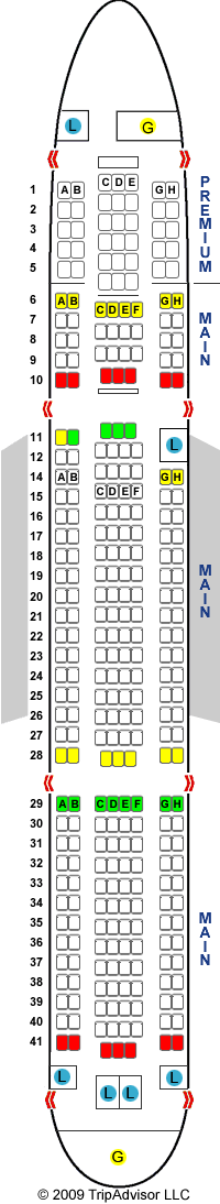 SeatGuru Seat Map Monarch