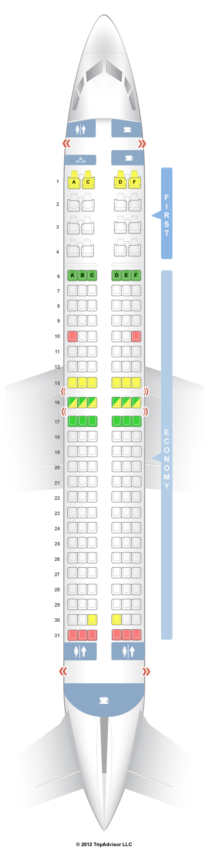 SeatGuru Seat Map Alaska Airlines