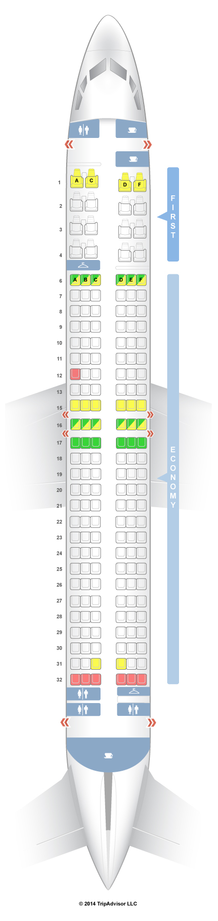 SeatGuru Seat Map Alaska Airlines