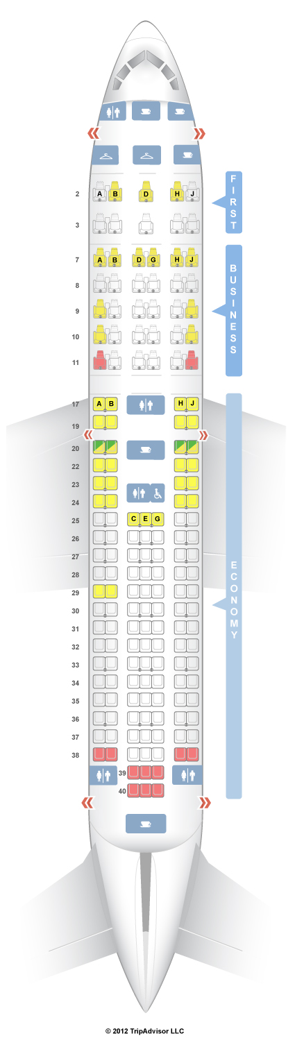 Plane Seating Chart American Airlines