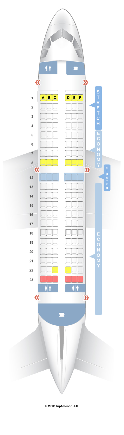 SeatGuru Seat Map Frontier