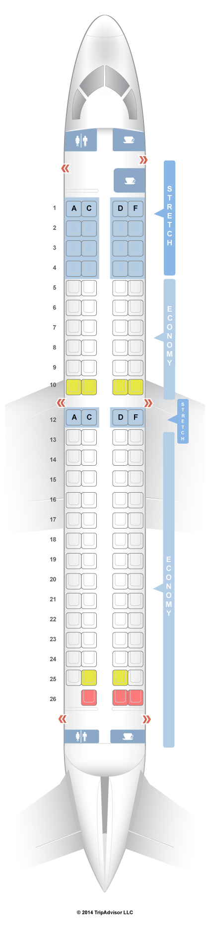 SeatGuru Seat Map Frontier