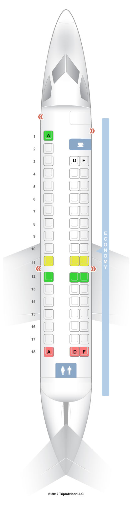 SeatGuru Seat Map Frontier