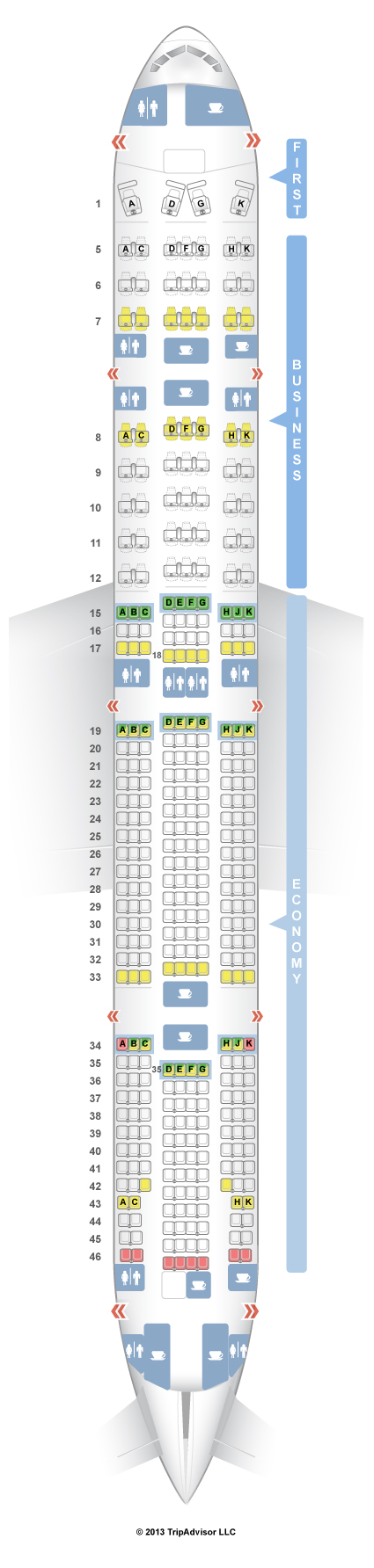 SeatGuru Seat Map LATAM Brasil