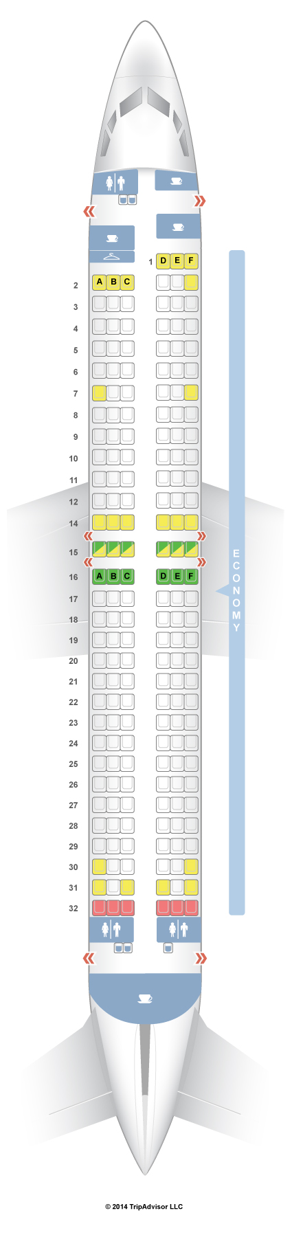 SeatGuru Seat Map SAS