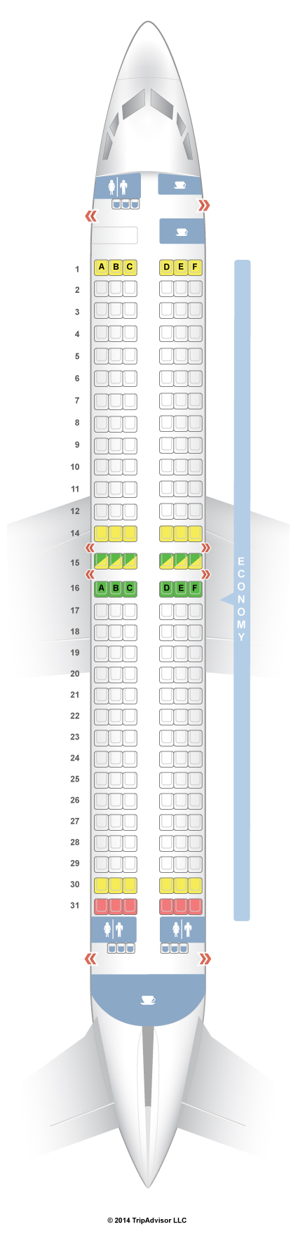 SeatGuru Seat Map SAS