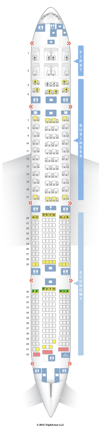 SeatGuru Seat Map ANA