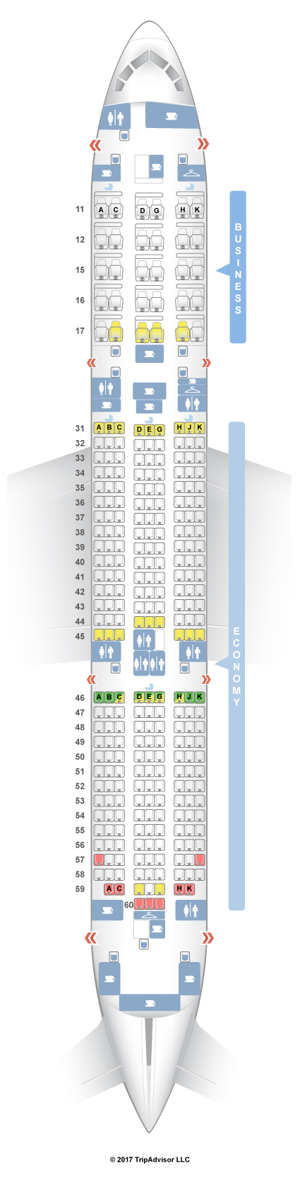 boeing 787 9 seat map Seatguru Seat Map Hainan Airlines Seatguru boeing 787 9 seat map